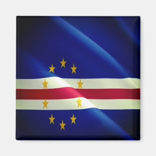 Lebenslauf - Kap Verde - Flag Waving Magnet