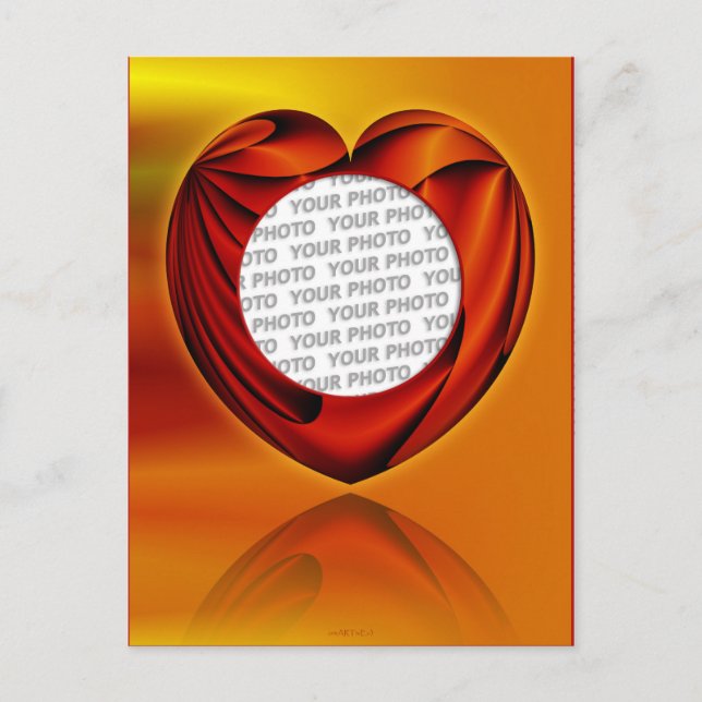 Lebenslauf - Vorlage Postkarte (Vorderseite)