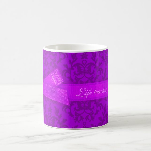 Lebenslehren, Liebe offenbart Damaskus lila Tasse (Mittel)