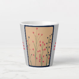 Lebensmantra und Blume Milchtasse