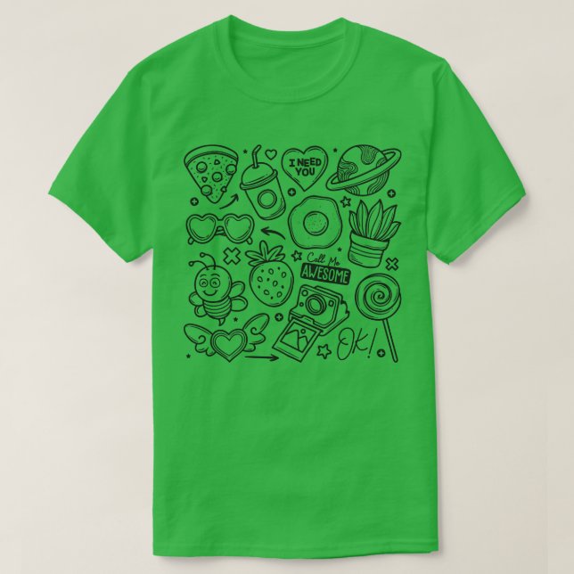 Lebensmittel Abstrakt T-Shirt (Design vorne)