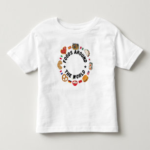 Lebensmittel auf der ganzen Welt Kleinkind T-shirt