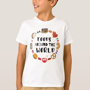 Lebensmittel auf der ganzen Welt T-Shirt