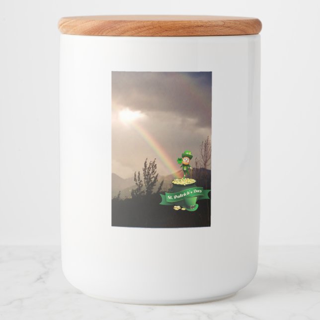 Lebensmittel-Container-Etikett 2x3 Regenbogen Lebensmitteletikett (Vorderseite)