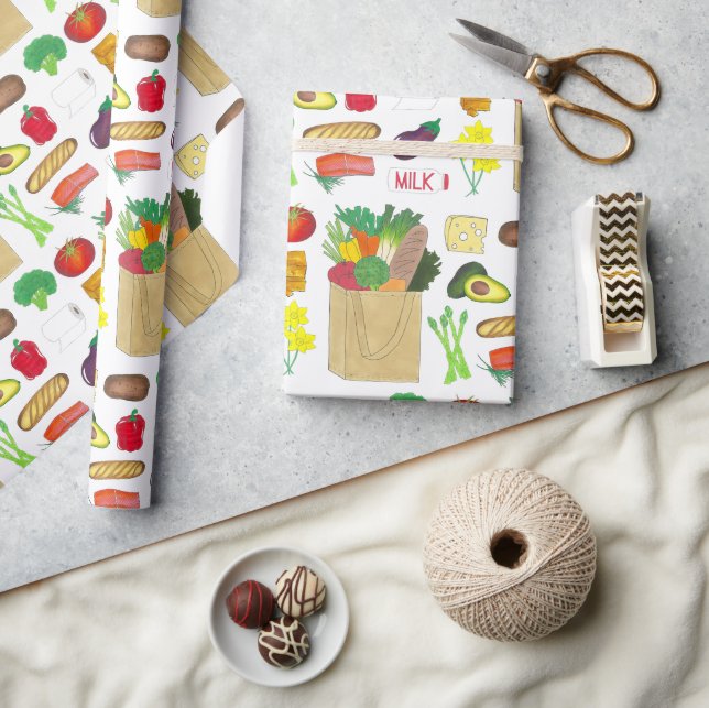 Lebensmittel für Großhandel Obst und Gemüse Geschenkpapier (Kunsthandwerk)