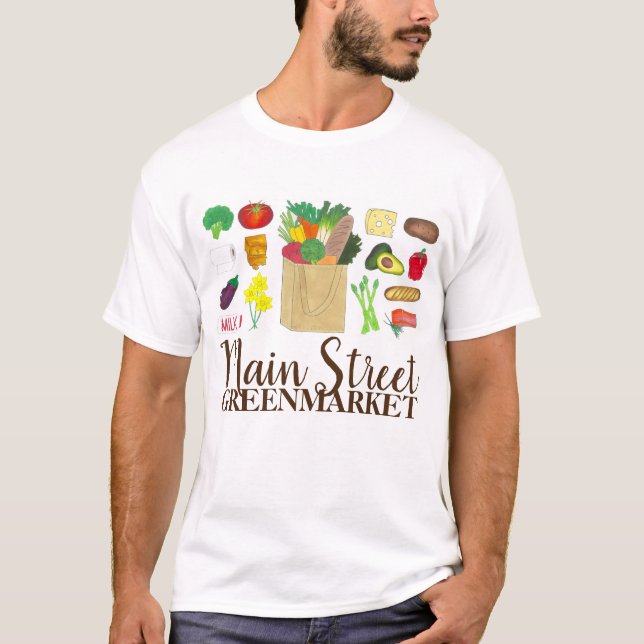 Lebensmittel für Großhandel Obst und Gemüse T-Shirt (Vorderseite)