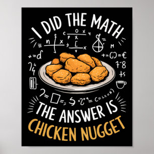 Lebensmittel-Liebhaber Ich Habe Die Mathematik Bea Poster