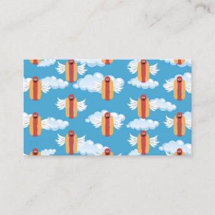 Lebensmittel-Party-Cartoon-Hotdog Visitenkarte