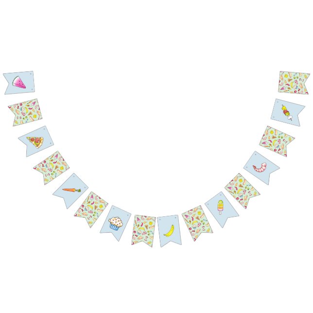 Lebensmittel Wimpelkette (Alle)