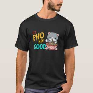 Lebensmittel-Wortspiel Gute Katze Vietnamesisches T-Shirt