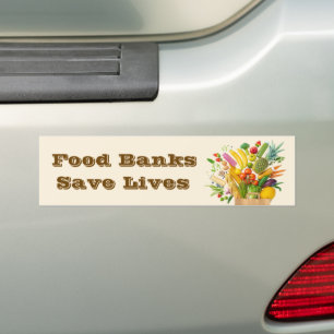 Lebensmittelbanken Rettete Leben Autoaufkleber