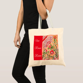 Lebensmittelbeutel Tote - Schmetterlingsrot Tragetasche