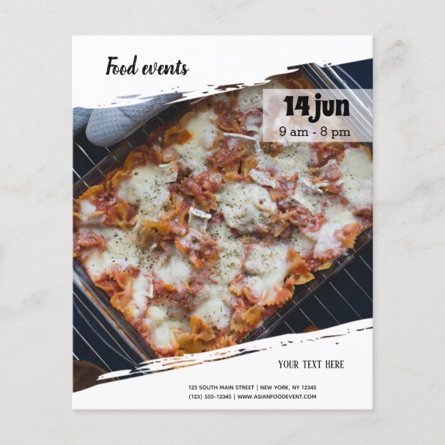 Lebensmittelereignis Flyer (Vorne)