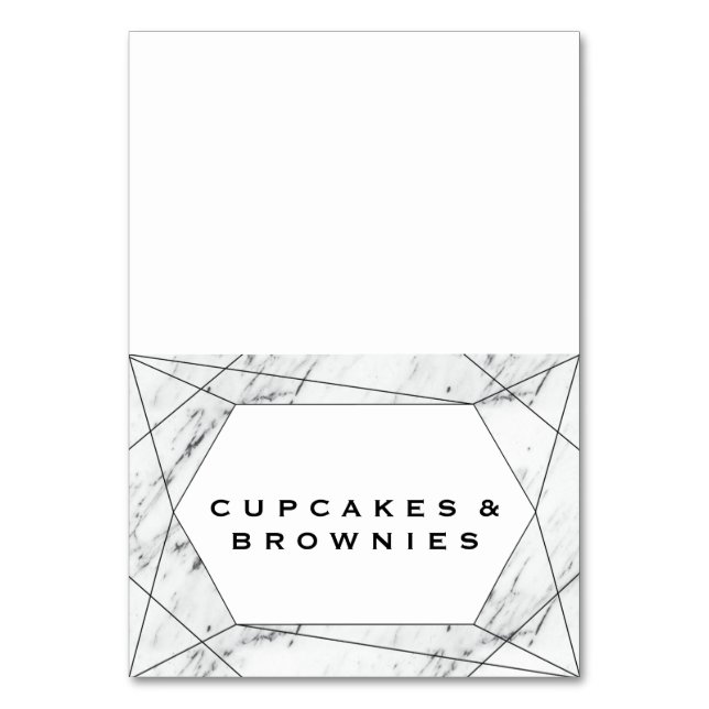 Lebensmitteletiketten mit weißem und schwarzem geo tischnummer (Vorderseite)