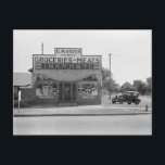 Lebensmittelgeschäft, 1938 postkarte<br><div class="desc">Der Supermarkt C.M. Estep in Salina,  Kansas. 1938.</div>