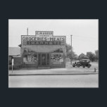 Lebensmittelgeschäft, 1938 postkarte<br><div class="desc">Der Supermarkt C.M. Estep in Salina,  Kansas. 1938.</div>