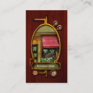 Lebensmittelgeschäft - Der Lebensmittelhändler in  Visitenkarte