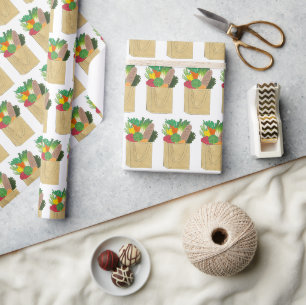 Lebensmittelgeschäft Großmarkt Obst Gemüse Geschenkpapier