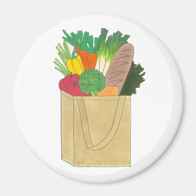 Lebensmittelgeschäft Großmarkt Obst Gemüse Magnet (Vorne)