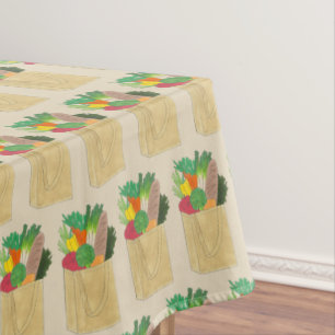 Lebensmittelgeschäft Großmarkt Obst Gemüse Tischdecke