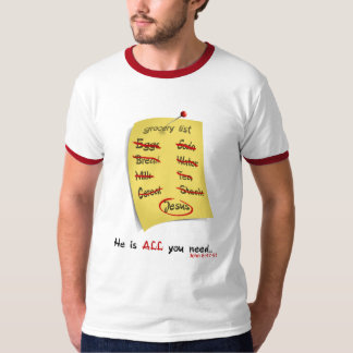 Lebensmittelgeschäft-Liste T-Shirt