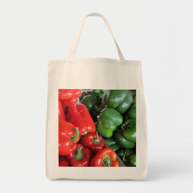 Lebensmittelgeschäft-Tasche--Bell-Paprikaschoten Tragetasche (Vorne)