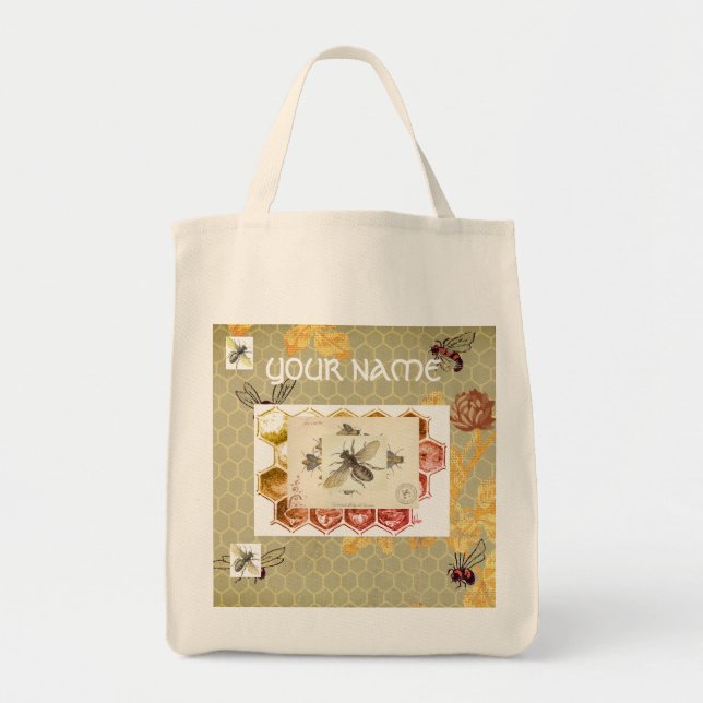 Lebensmittelgeschäft Tasche PERSONALISIERT W/ Bien (Vorne)