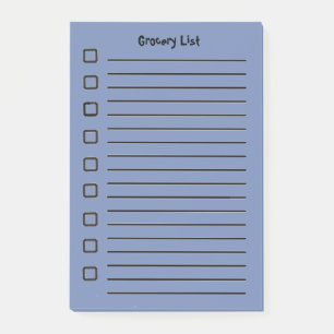 Lebensmittelliste Blue Sticky Notes 2. Edition Post-it Klebezettel