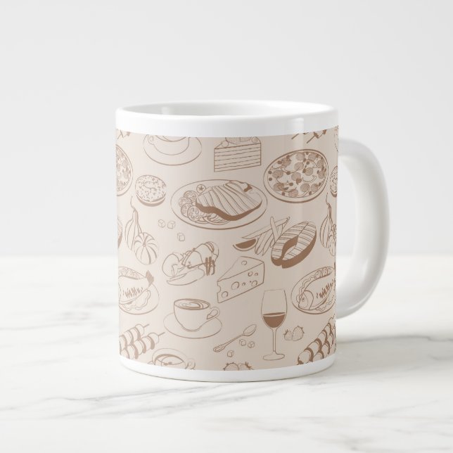 Lebensmittelmuster 3 Jumbo-Tasse (Vorderseite Rechts)