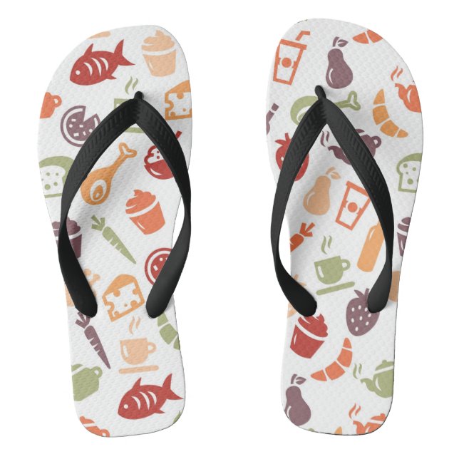 Lebensmittelmuster Flip Flops (Fußbett)
