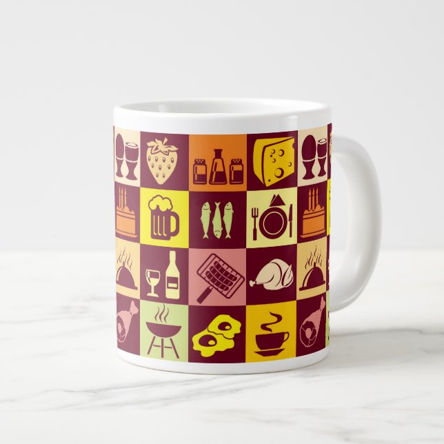 Lebensmittelmuster Jumbo-Tasse (Vorderseite Rechts)