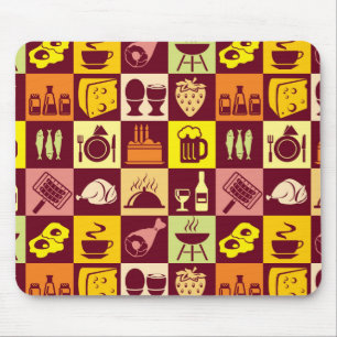 Lebensmittelmuster Mousepad