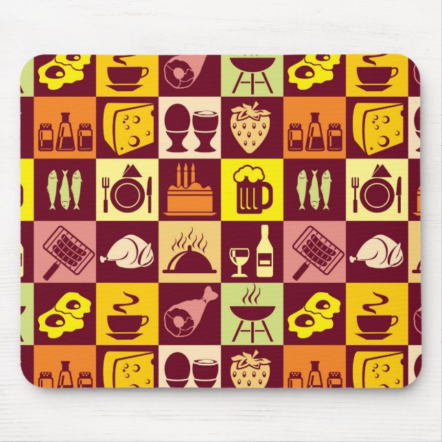 Lebensmittelmuster Mousepad (Vorne)
