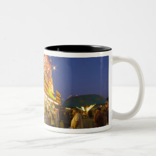 Lebensmittelstand auf der Northwest-Montana-Messe  Zweifarbige Tasse
