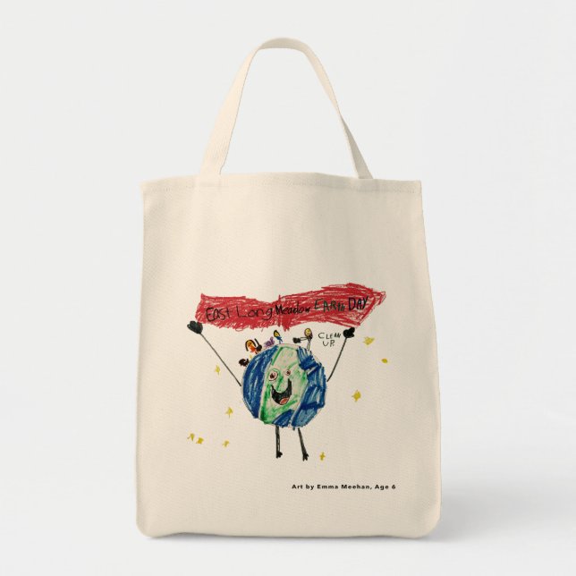 Lebensmitteltasche, East Longmeadow Earth Day Tragetasche (Vorne)