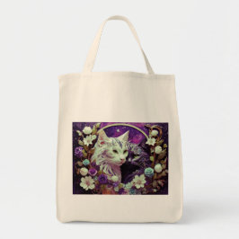 Lebensmitteltasche mit Kat-Illustration Tragetasche