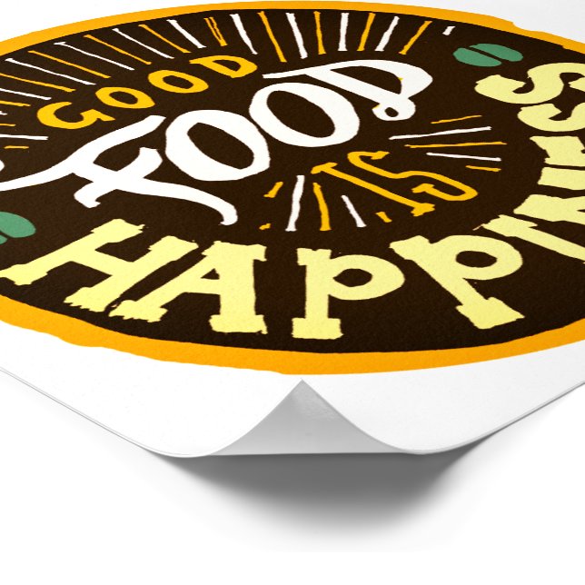 LEBENSMITTELTYPOGRAPHIE POSTER (Ecke)