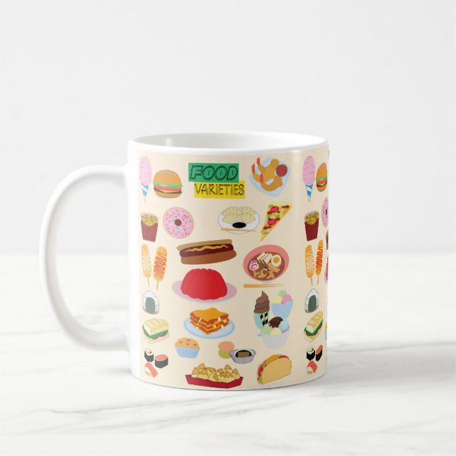 Lebensmittelvielfalt Kaffeetasse (Links)