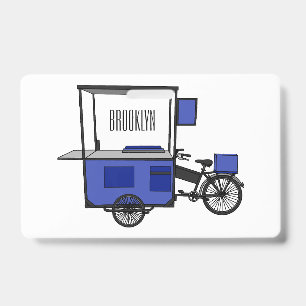 Lebensmittelwagen Cartoon-Illustration Ausweis