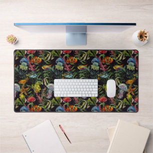 Lebensmuster der Wasserfarben 1 Schreibtischunterlage