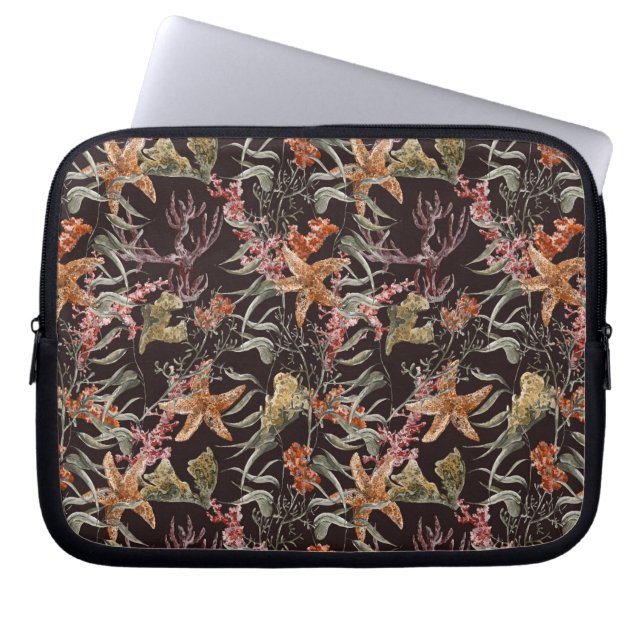 Lebensmuster des Meeres Laptopschutzhülle (Vorderseite)