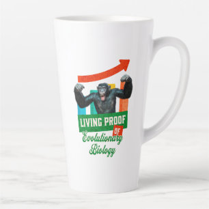 Lebensnachweis der Evolutionsbiologie Funny Chimp Milchtasse