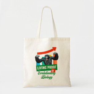 Lebensnachweis der Evolutionsbiologie Funny Chimp Tragetasche
