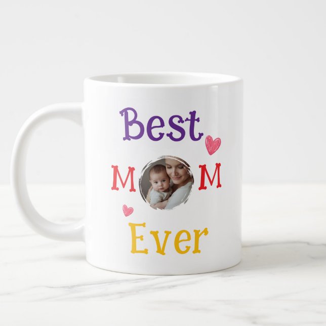 Lebensnote Mama Lustiger Sarkastischer Muttertag R Jumbo-Tasse (Links)