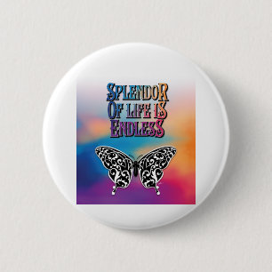 Lebenspflege mit Schmetterling Button