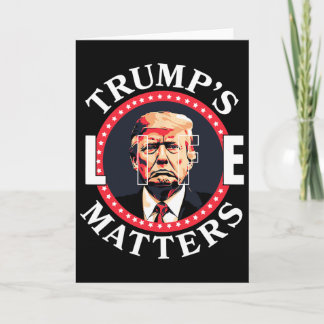 Lebensprobleme von Trump Politische Unterstützung Karte