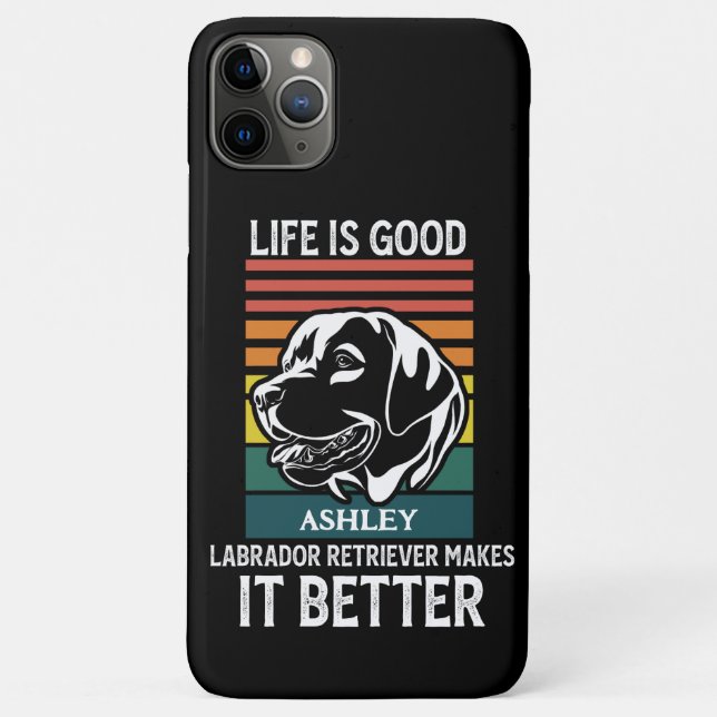 Lebensqualität bei Labrador Retriever Retriever Re Case-Mate iPhone Hülle (Rückseite)