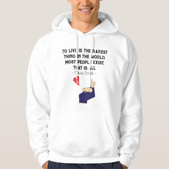 Lebensquoten, Abschluss, Glückwünsche Hoodie (Vorderseite)