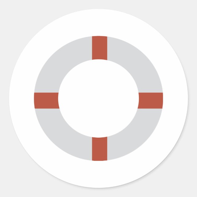 Lebensretter Runder Aufkleber (Vorderseite)