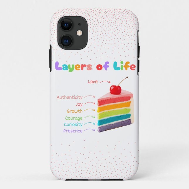 Lebensschichten - Rainbow Cake of Growth & Mindset Case-Mate iPhone Hülle (Rückseite)